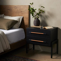 Rosedale Nightstand-Ebony Oak by Four Hands