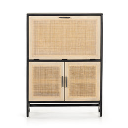 Caprice Bar Cabinet-Natural Cane by Four Hands