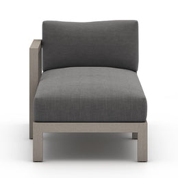 Sonoma Outdoor Left Arm Facing Chaise Piece-Grey/Charcoal