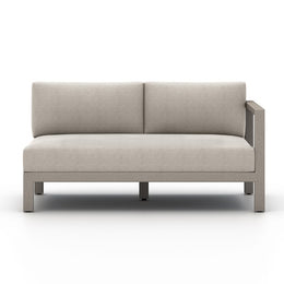 Sonoma Outdoor Right Arm Facing Sofa Piece-Grey/Stone