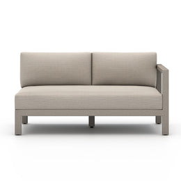 Sonoma Outdoor Right Arm Facing Sofa Piece-Grey/Sand