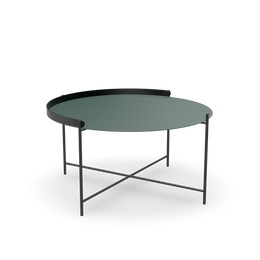 Edge Tray Table 76 - Pine Green - Black