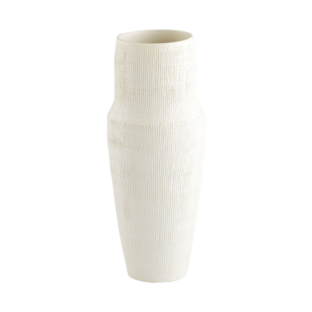 Leela Vase, White - Medium