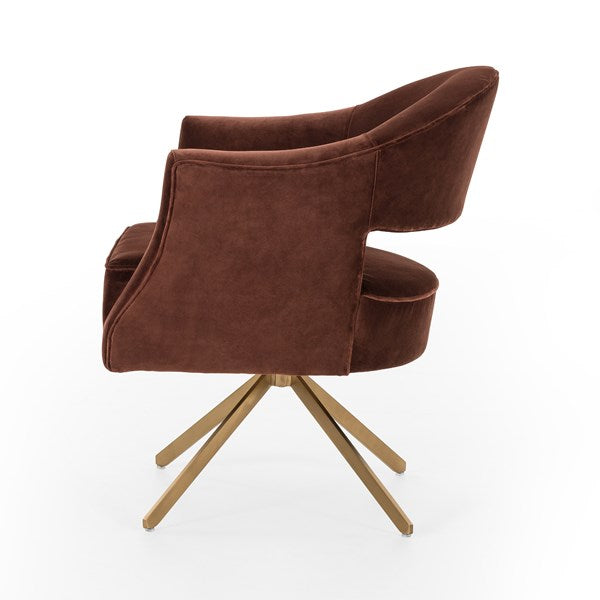 Adara Desk Chair-Surrey Auburn by Four Hands