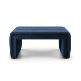 Augustine Ottoman-36"-Sapphire Navy by Four Hands