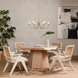 Flora Dining Chair-Distressed Cream