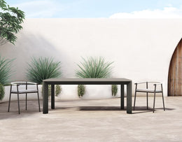 Kelso Outdoor Dining Table Weathered Grey