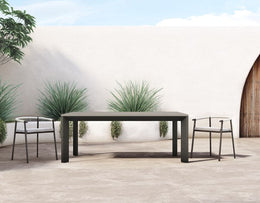Kelso Outdoor Dining Table Weathered Grey by Four Hands