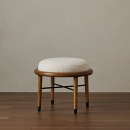 Petra Ottoman-21"-Knoll Natural by Four Hands