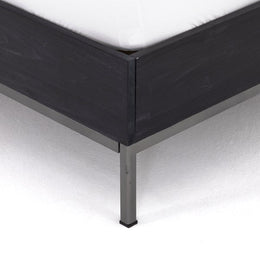 Trey Bed-Black Wash Poplar-King by Four Hands