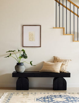 Keane Bench-Black Elm by Four Hands