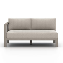 Sonoma Outdoor Left Arm Facing Sofa Piece-Grey/Stone