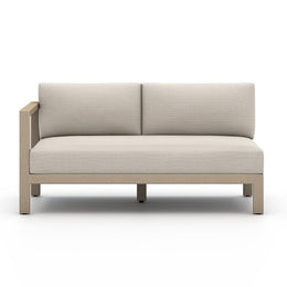 Sonoma Outdoor Left Arm Facing Sofa Piece-Brown/Sand