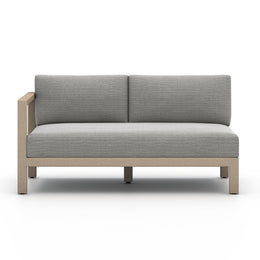 Sonoma Outdoor Left Arm Facing Sofa Piece-Brown/Ash