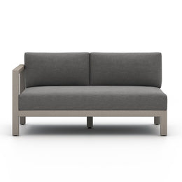 Sonoma Outdoor Left Arm Facing Sofa Piece-Grey/Charcoal