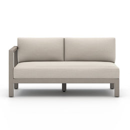 Sonoma Outdoor Left Arm Facing Sofa Piece-Grey/Sand