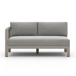 Sonoma Outdoor Left Arm Facing Sofa Piece-Grey/Faye Ash