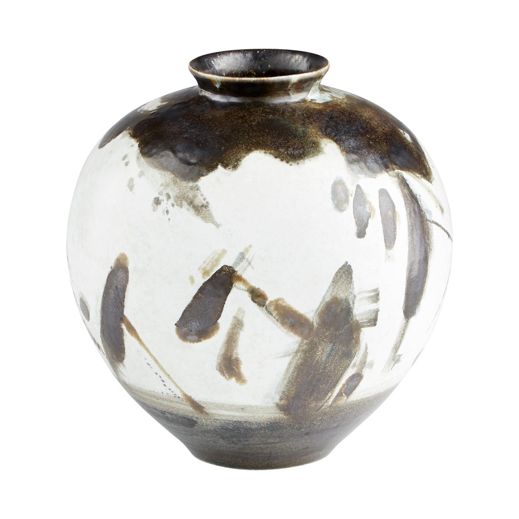 Mod Vase, Black & White-Medium