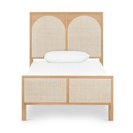 Allegra Bed-Honey Oak Veneer-Twin