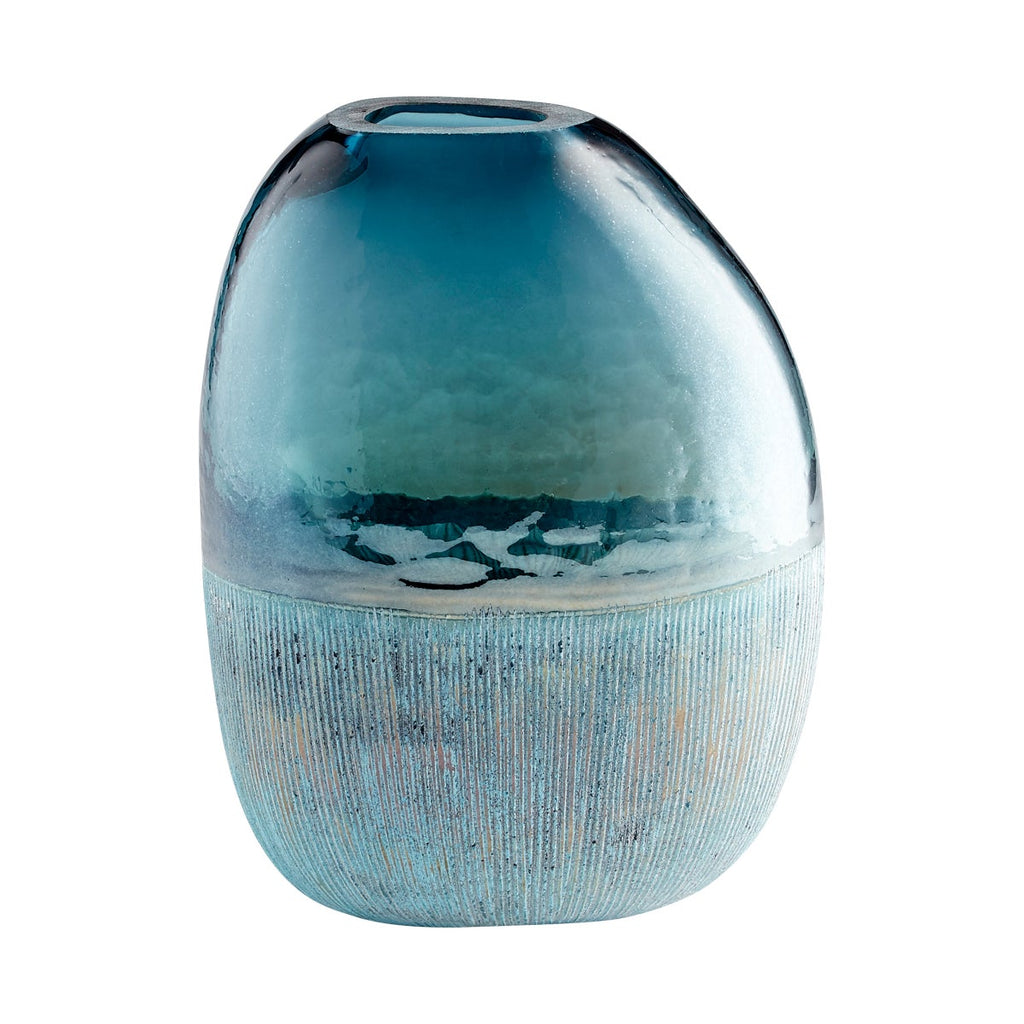 Cape Caspian Vase, Blue-Large