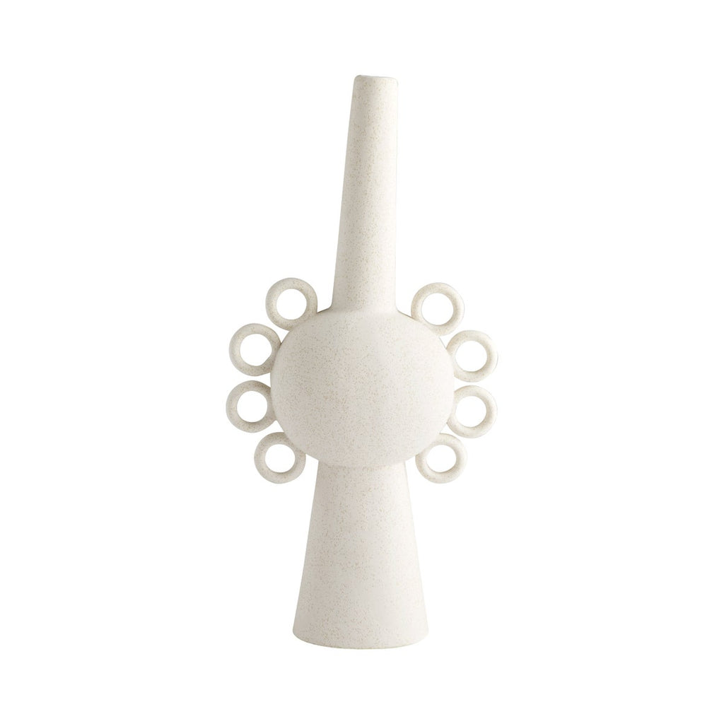 Ringlets Vase, White-Large