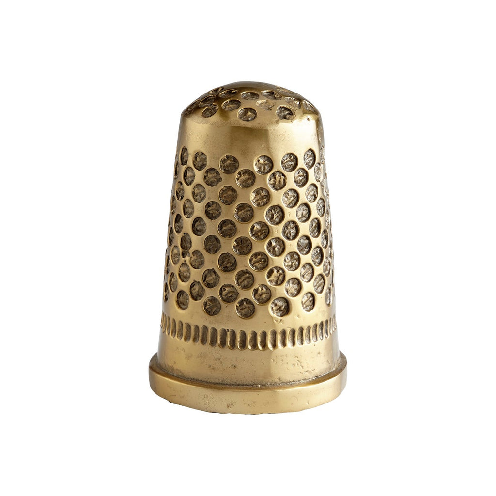 Sewing Thimble Token, Gold