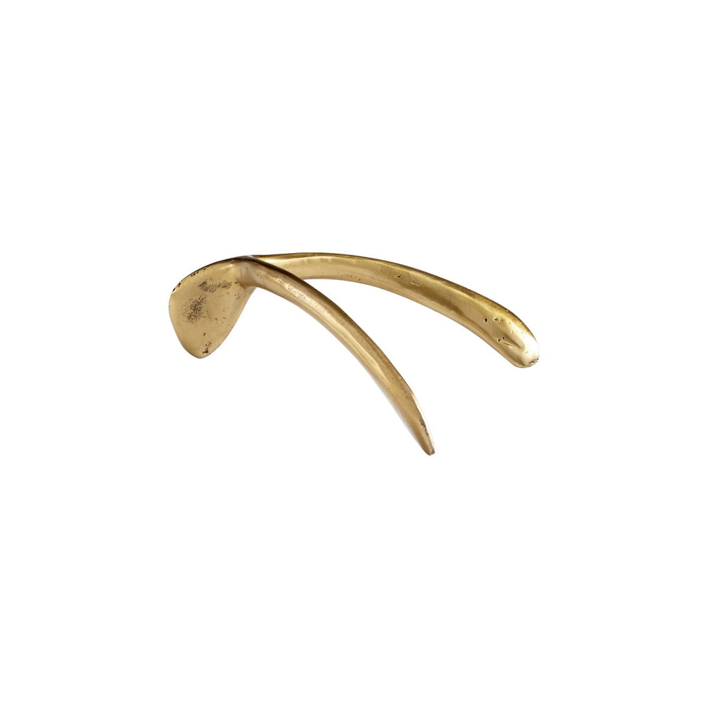 Wishbone Token, Aged Brass