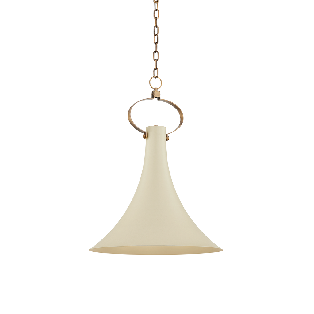 Radcliff 1 Light Pendant - Patina Brass 24.5"