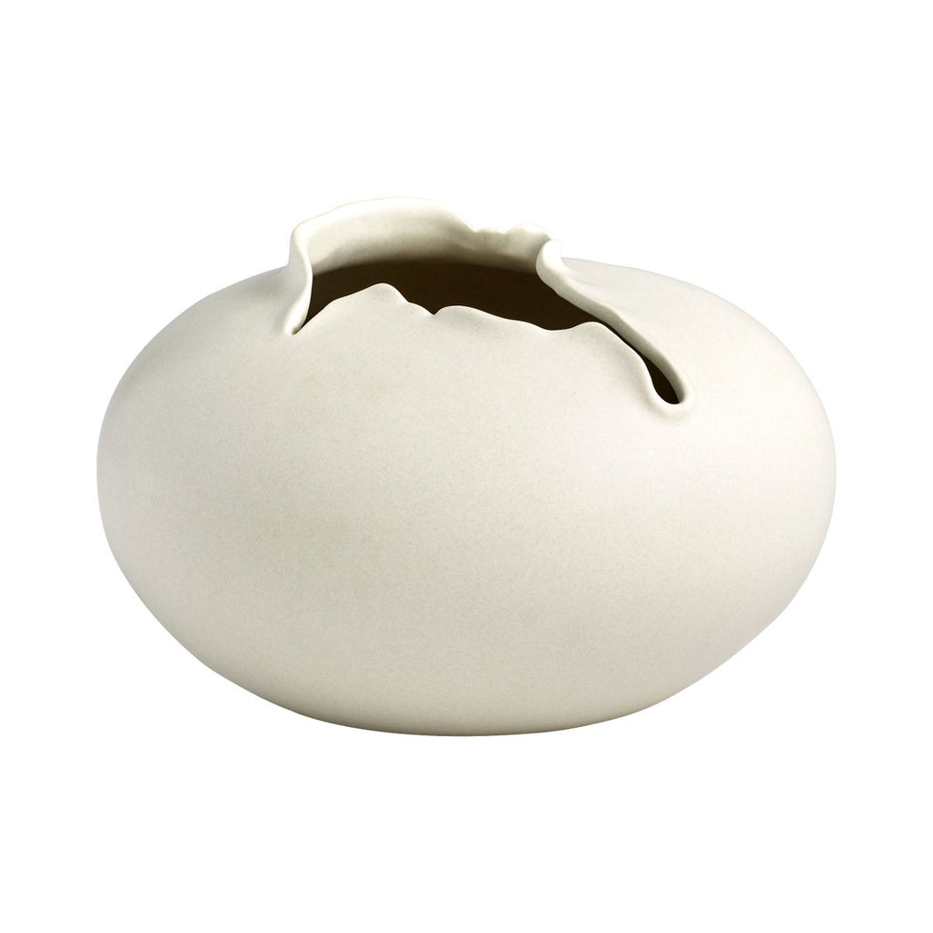 Tambora Vase, White -Medium