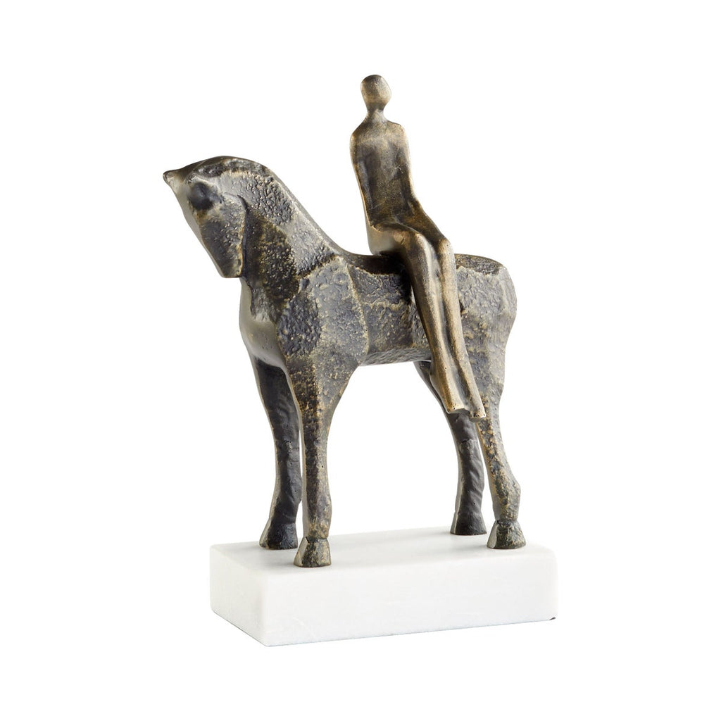 Godiva Sculpture, White, Bronze