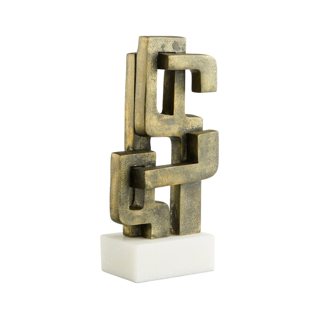 Segovia Sculpture, White, Bronze