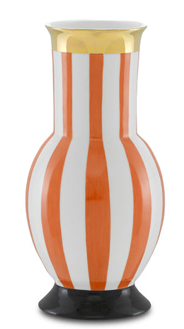 De Luca Coral Stripe Vase