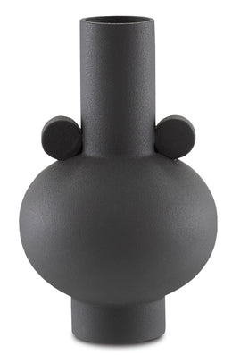 Happy 40 Round Black Vase