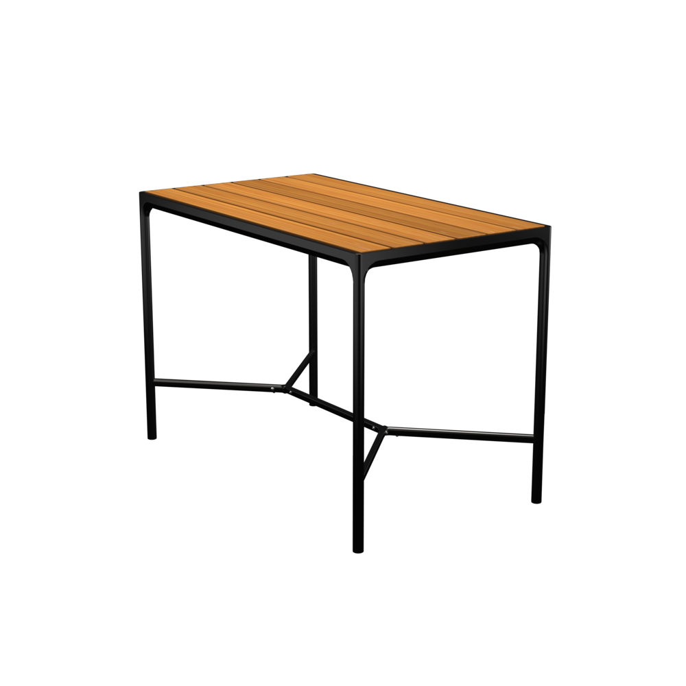 Four Bar Table - 90 X 160 Cm - Black
