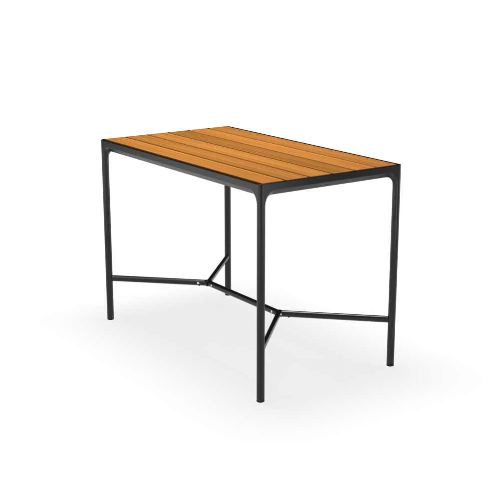 Four Bar Table - 90 X 160 Cm - Black