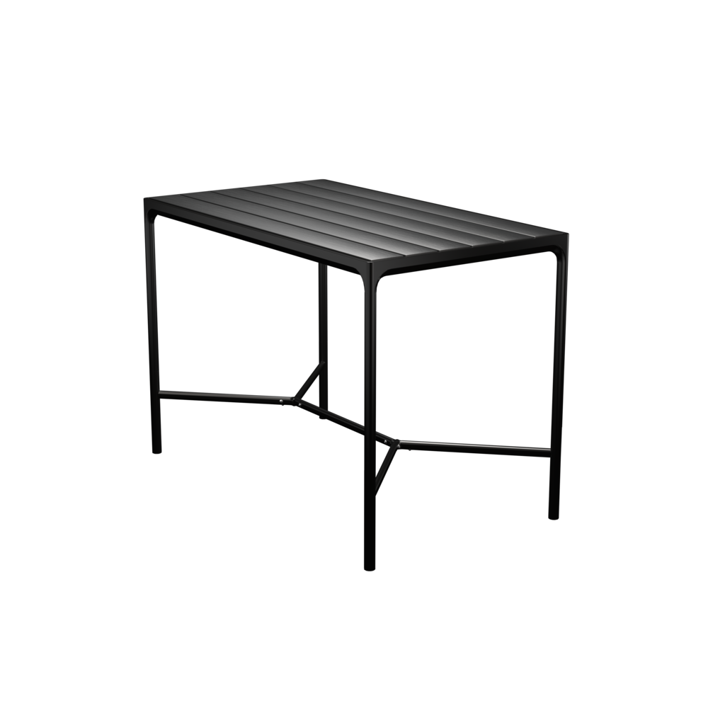 Four Bar Table - 160 X 90 Cm - Black
