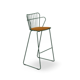 Paon Bar Chair - Pine Green, Set of 2