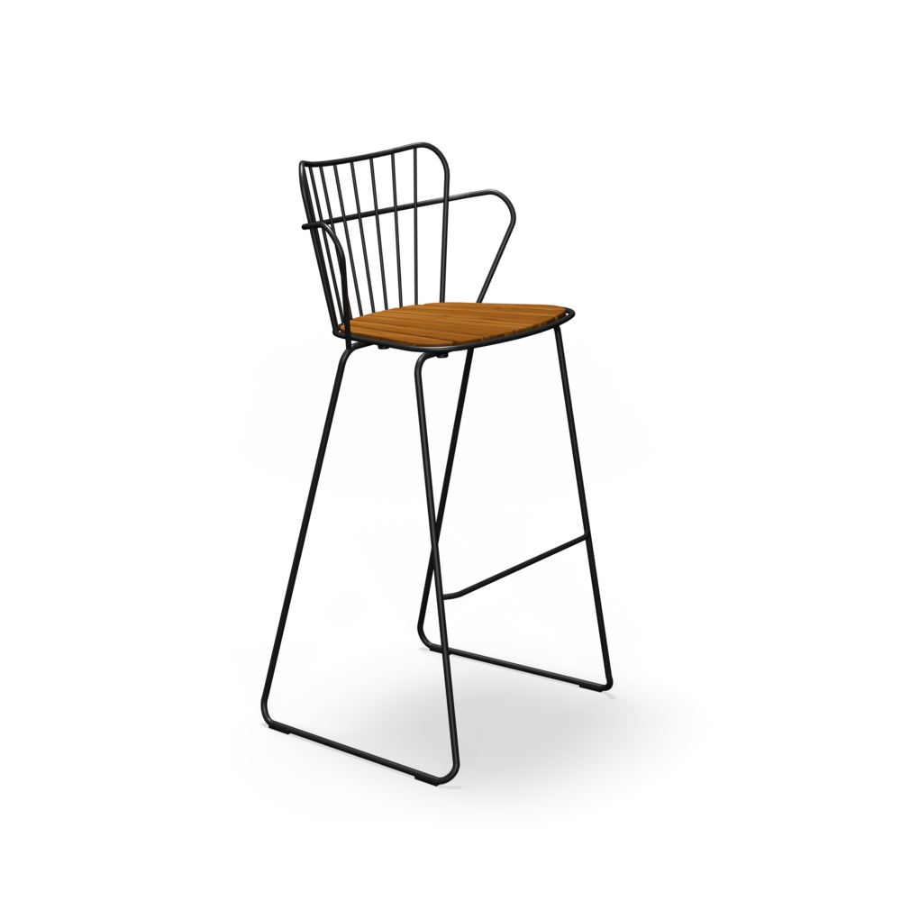 Paon Bar Chair - Black, Set of 2