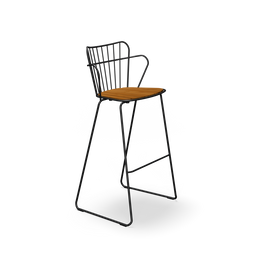 Paon Bar Chair - Black, Set of 2