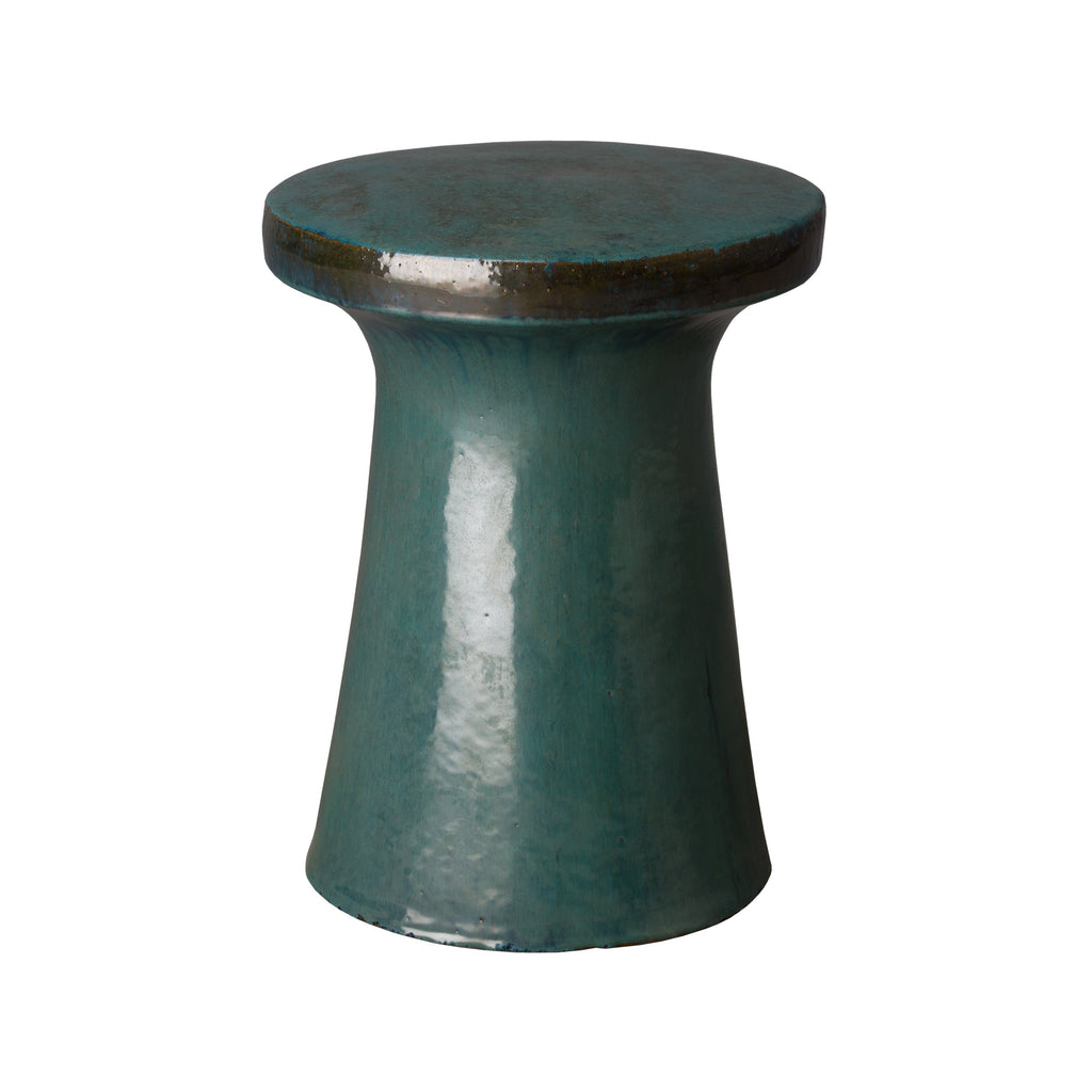 Plateau Stool /Table, Turquoise 14x18"H