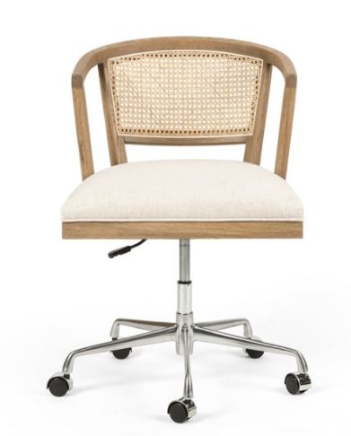 Alexa Desk Chair-Light Honey Oak by Four Hands