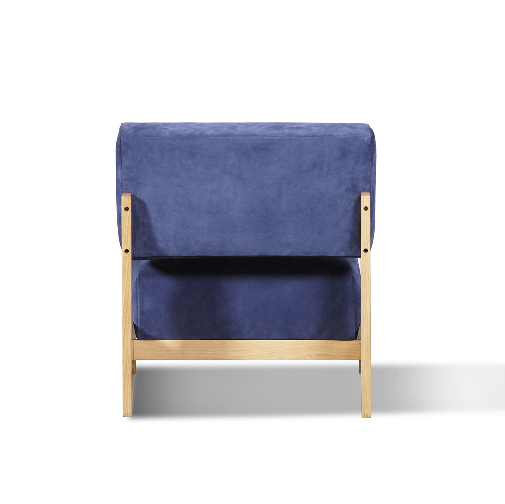 Schulte Chair, Navy, White Oak