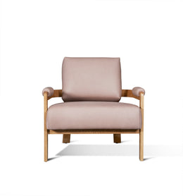 Kervella Chair, Blush, White Oak