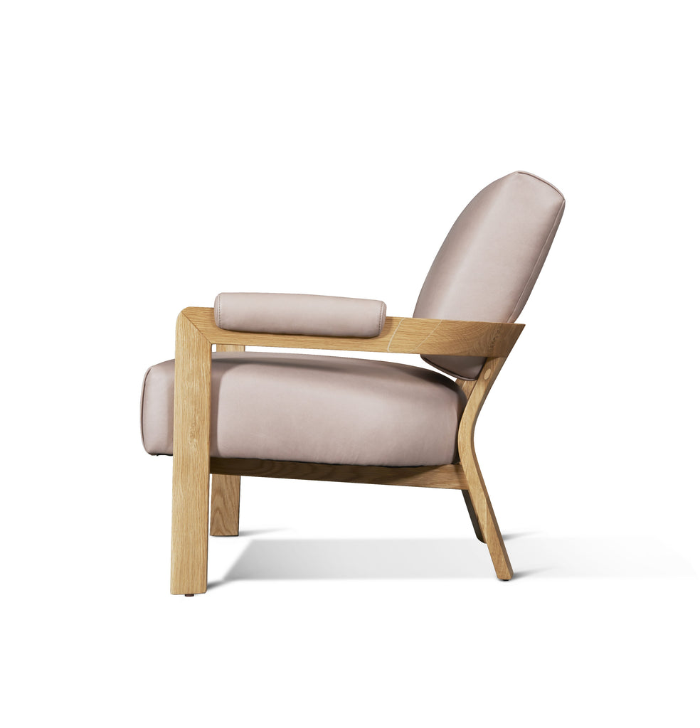 Kervella Chair, Blush, White Oak