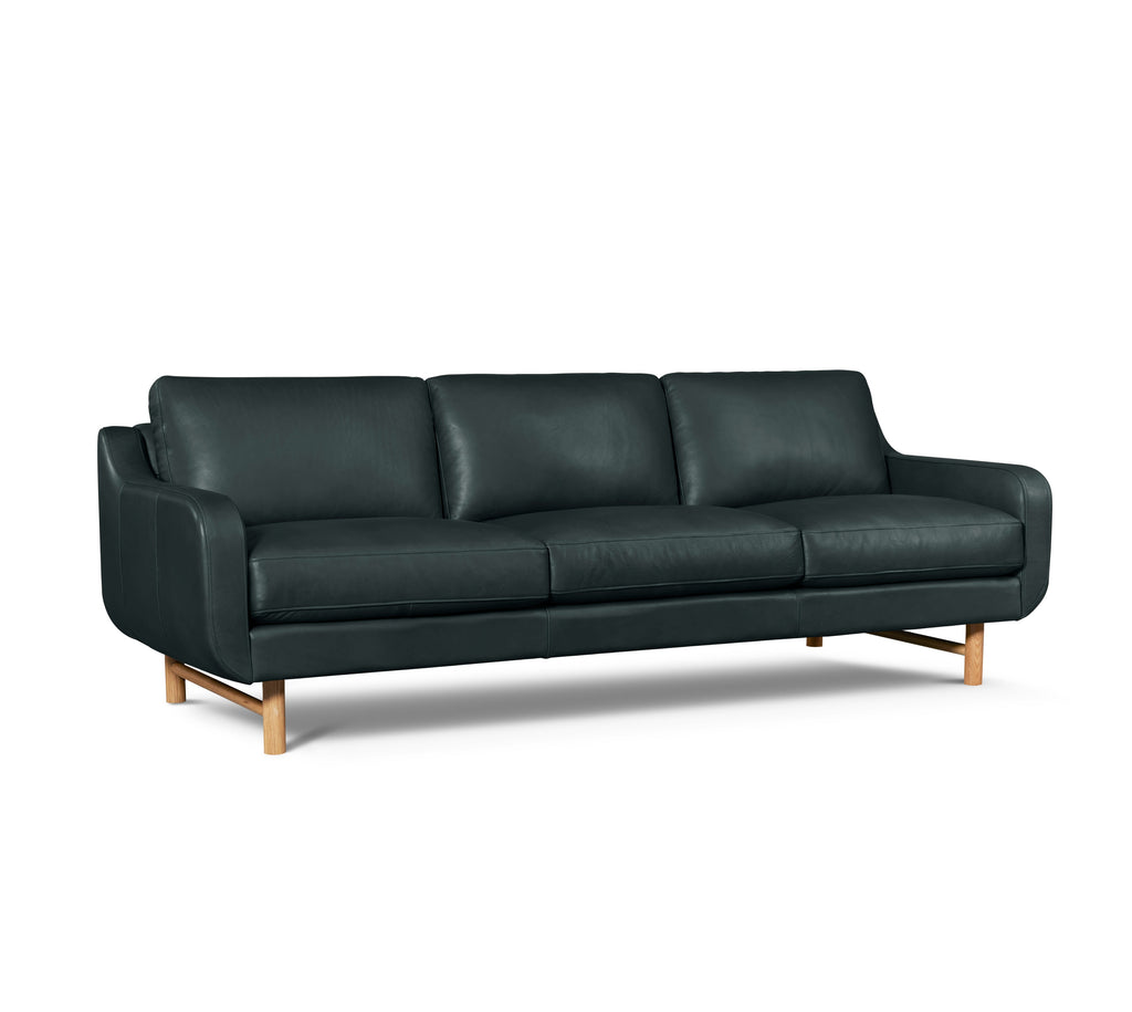 Elise Sofa, Black, Beech