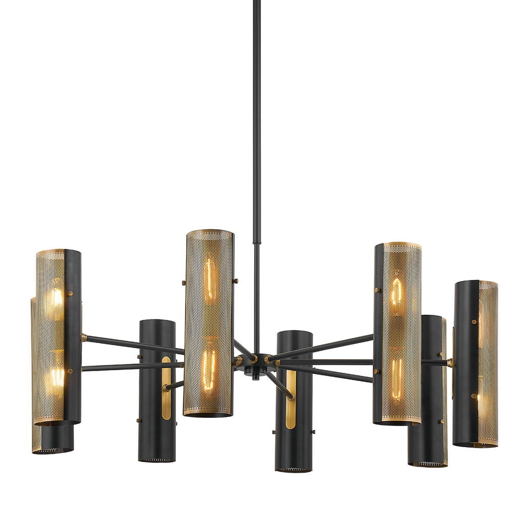 Mikka 16 Light Chandelier - Patina Brass