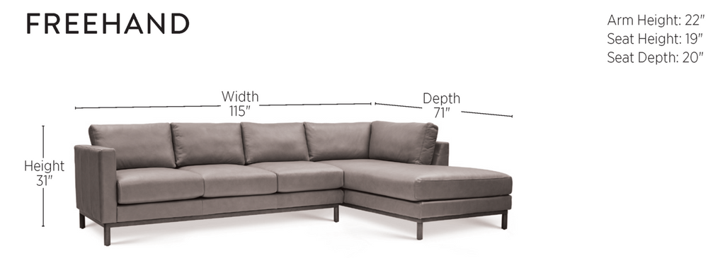 Freehand Arm Right Sectional