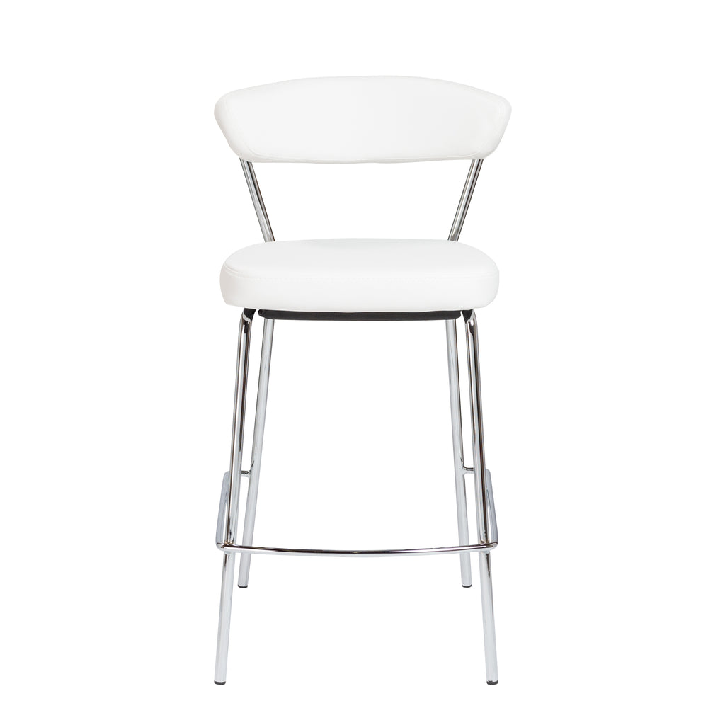 Draco-C Counter Stool - White,Set of 2