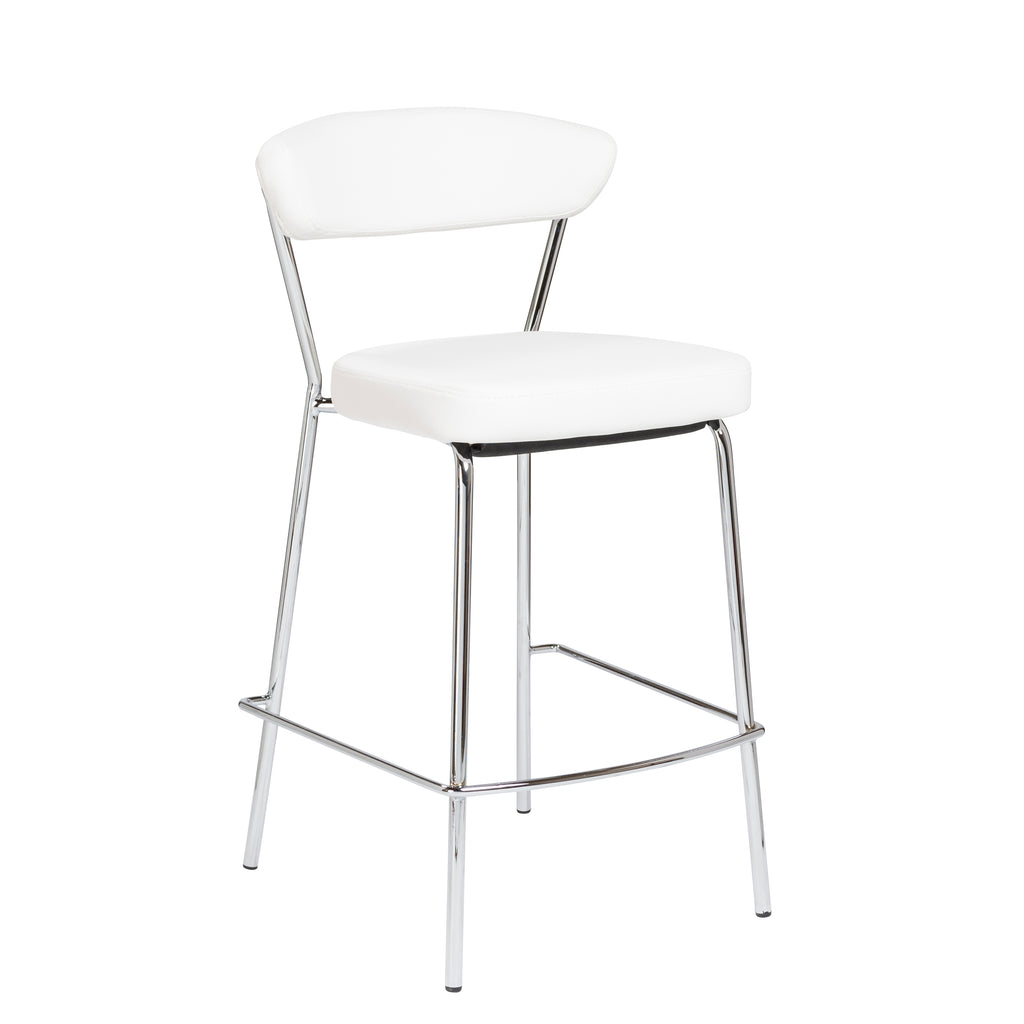 Draco-C Counter Stool - White,Set of 2