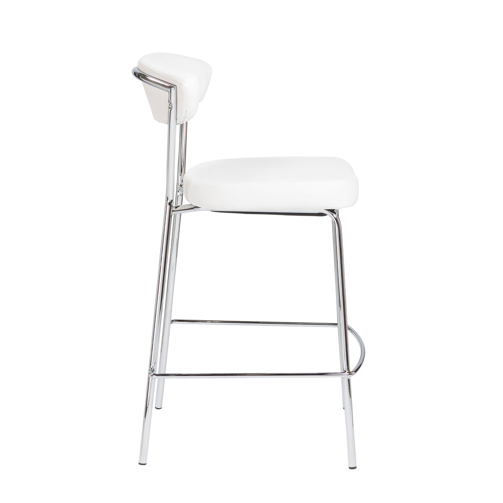 Draco-C Counter Stool - White,Set of 2